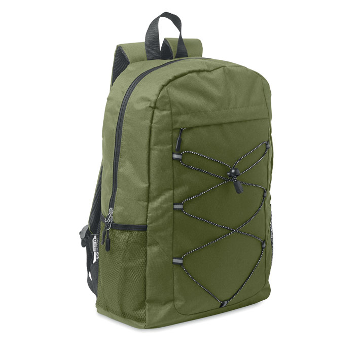 Sac à dos rPET 600D personnalisable HIGE vert armée vert